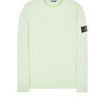 sweat col rond vert d'eau stone