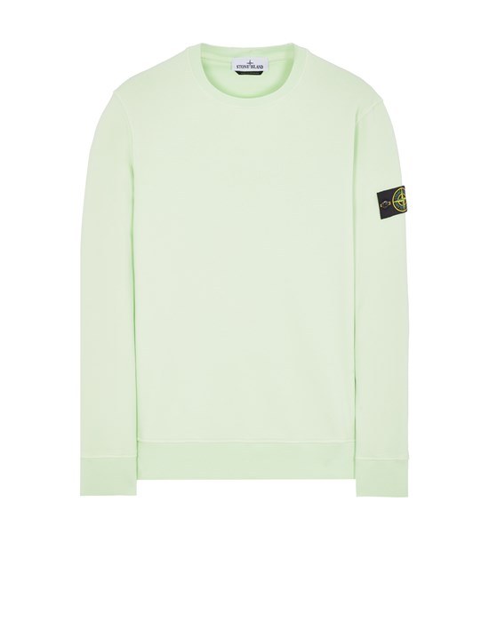 sweat col rond vert d'eau stone