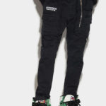 PANTALON NOIR CARGO