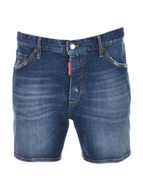 SHORT JEANS BLEU