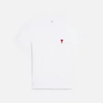 TSHIRT BLANC AMI DE COEUR ROUGE