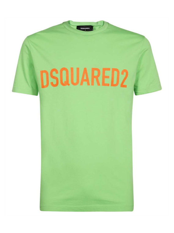 TSHIRT VERT ORANGE