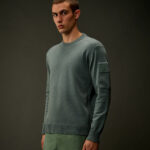 Pull Col Rond en Laine Mérinos Vert CP METROPOLIS SERIES