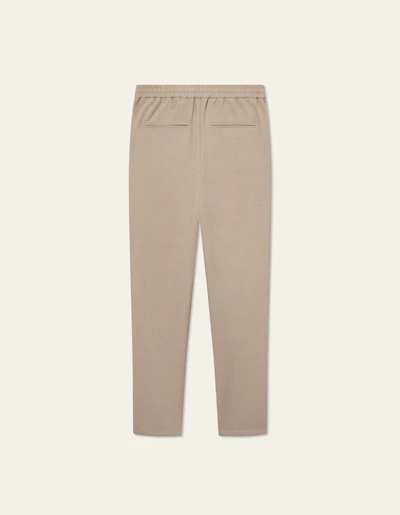 Como_Tapered_Textured_Drawstring_Pants-Pants-LDM501106-810810-Dark_Sand-1