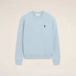 Sweatshirt Col Rond Ciel AMI PARIS