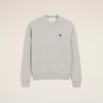 Sweatshirt Col Rond Gris AMI PARIS