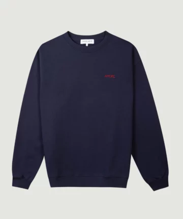 Sweatshirt Col Rond Bleu MAISON LABICHE