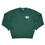 Sweatshirt Col Rond Vert BISOUS SKATEBOARD