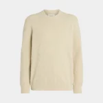 Pull en maille côtelée beige NN07