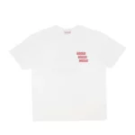 Tee-Shirt Broderie Vichy Blanc BISOUS SKATEBOARD