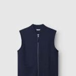 Gilet en Laine Sans Manches Marine GABBA