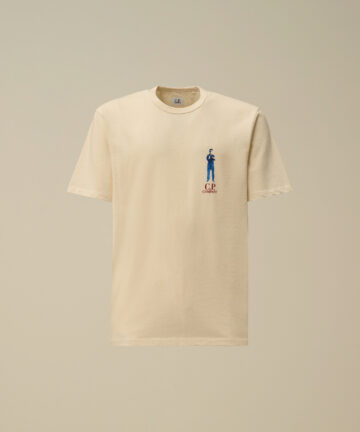 Tee-Shirt Beige Imprimé dos CP COMPANY