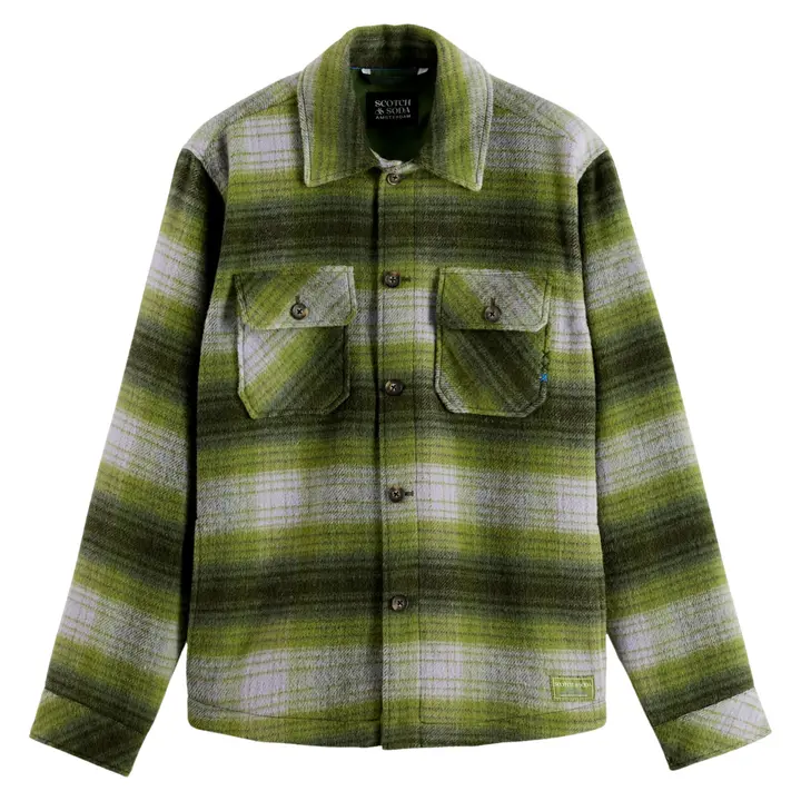 CHECK-OVERSHIRT-Green-Long-sleeves-M2-Boutiques