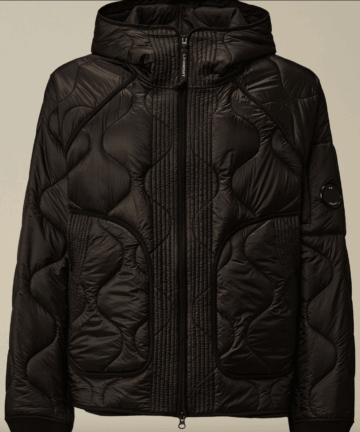 Doudoune matelassée noire CP COMPANY