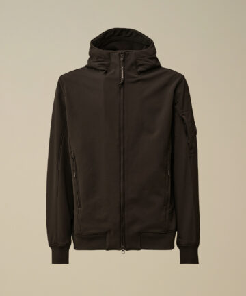 Veste Softshell à Capuche Noir CP COMPANY
