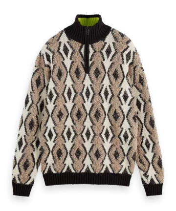 Pull Jacquard Demi Zip Multicolore SCOTCH AND SODA