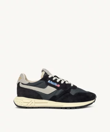Baskets Reelwind Low En Nylon Blanc Et Daim Noir AUTRY