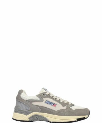 BASKETS HYPERWAY EN CUIR SUEDE GRIS CLAIR AUTRY