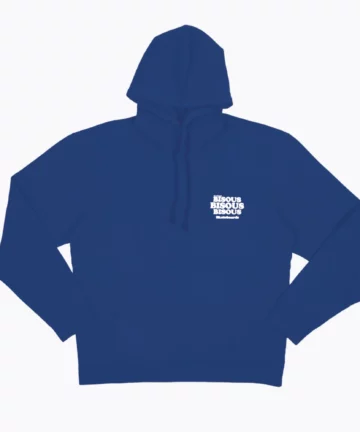 Sweat à Capuche Bleu BISOUS SKATEBOARD