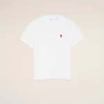 Tee-Shirt Blanc Ami De Cœur Rouge AMI PARIS