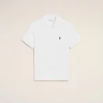Polo Blanc Ami De Cœur Noir AMI PARIS