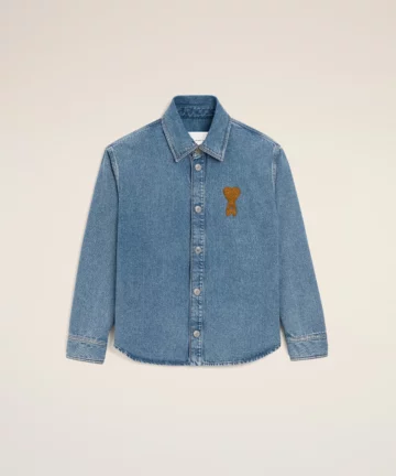 Surchemise Bleu Ami De Cœur En Crochet En Coton AMI PARIS