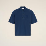 Polo Bleu Cœur En Crochet AMI PARIS