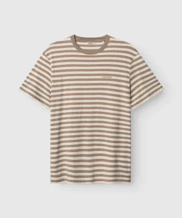 Tee-Shirt A Rayures Beige GABBA