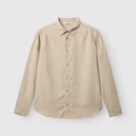 Chemise En Lin Et Coton Beige GABBA