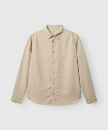 Chemise En Lin Et Coton Beige GABBA