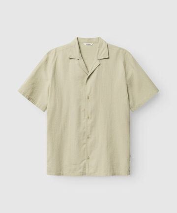 Chemise Manches Courtes En Coton Léger Vert Clair GABBA