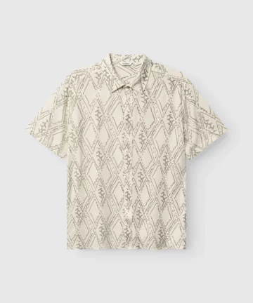 Chemise A Manches Courtes En Coton Tencel A Motifs Multicolore GABBA