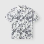 Chemise Manches Courtes Imprimé Floral Blanc GABBA