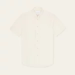 Chemise Manches Courtes Coton Et Lin Beige LES DEUX