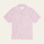 Chemise Manches Courtes Rayée Rose LES DEUX
