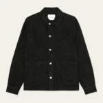 Veste Denim Motif Ton Sur Ton Noir LES DEUX