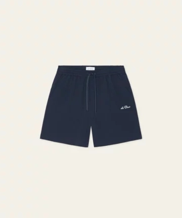 Short De Bain En Tissu Gaufré Marine LES DEUX