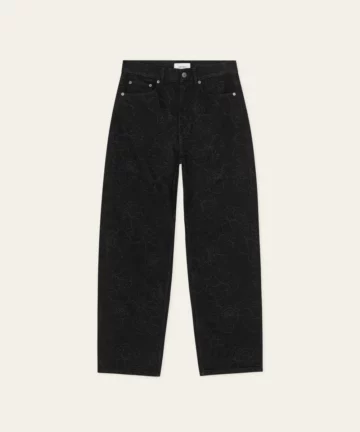Denim Ample Imprimé Ton sur Ton Noir LES DEUX