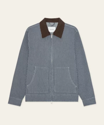 Veste Denim Rayée Bleu LES DEUX