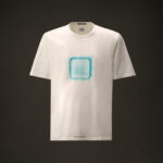 Tee-Shirt En Jersey Mercerisé Blanc Imprimé Logo Devant SERIES METROPOLIS CP COMPANY