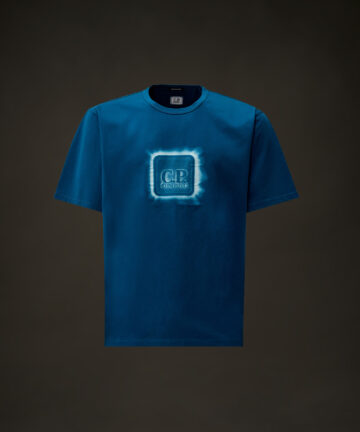 Tee-Shirt En Jersey Mercerisé Bleu SERIES METROPOLIS CP COMPANY