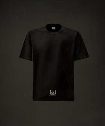 Tee-Shirt En Jersey Mercerisé Noir Dos Graphique SERIES METROPOLIS CP COMPANY
