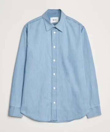 Chemise En Jeans Bleu NN07