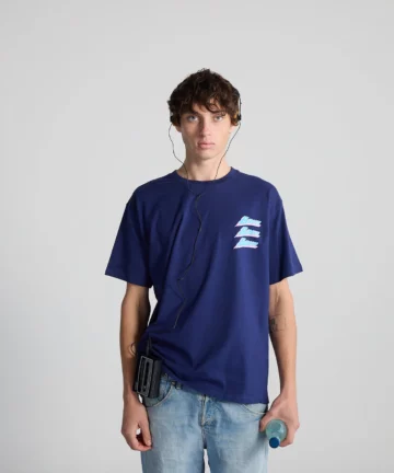 Tee-Shirt Bleu Royal BISOUS SKATEBOARDS