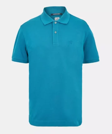 Polo En Coton Piquet Bleu SERIES METROPOLIS CP COMPANY