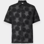 Chemisette Légère Motif Floral Noir NN07