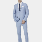 Costume bleu ciel Hechter