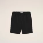 Short Taille Elastiquée En Coton Noir AMI PARIS
