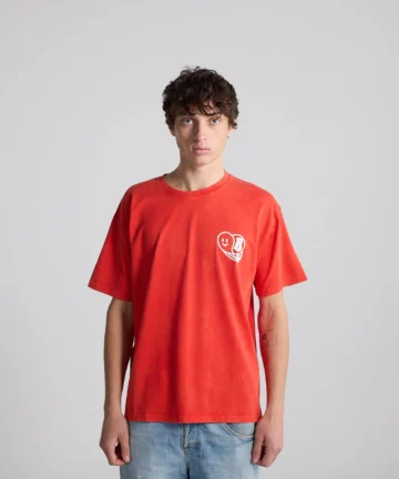 Tee-Shirt Rouge BISOUS SKATEBOARDS