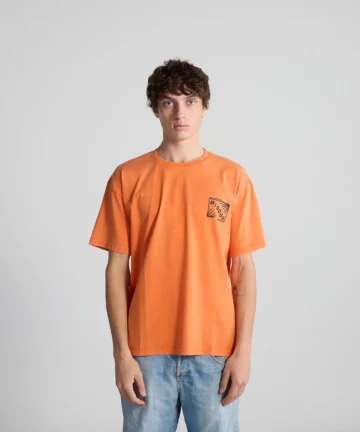 Tee-Shirt Orange BISOUS SKATEBOARDS